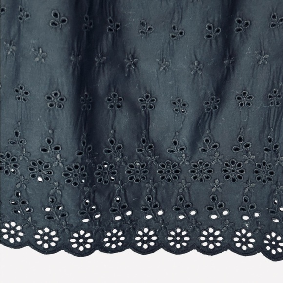 GAP X Doen Black Sleeveless Eyelet Top - Picture 13 of 15